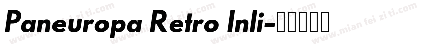 Paneuropa Retro Inli字体转换